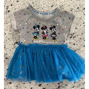 Walt Disney Parks Minnie Mouse tutu baby bodysuit dress outfit 3m